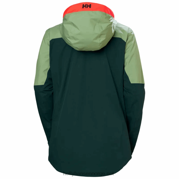 kvinners powchaser lifaloft isolert skijakke Helly-Hansen F6TJ02655 knust gra