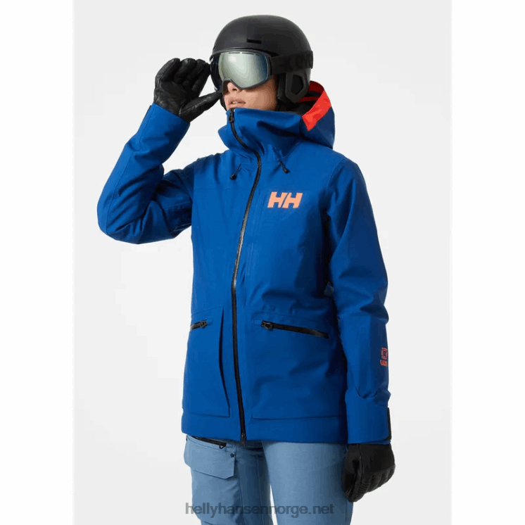 kvinners powderqueen 3.0 slitesterk skijakke Helly-Hansen F6TJ01653 jade meg