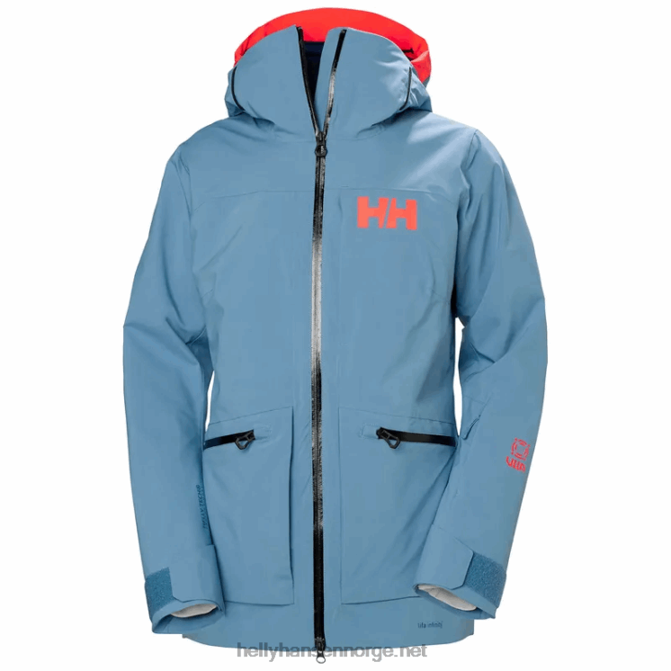 kvinners powderqueen infinity skijakke Helly-Hansen F6TJ02653 mørkeste spr