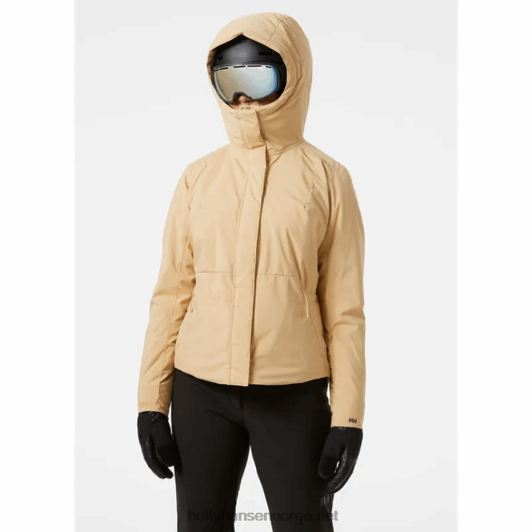 nora lang puffy skijakke for kvinner Helly-Hansen F6TJ02649 jade
 svart