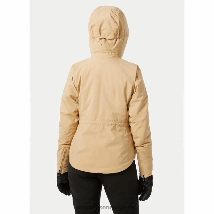 nora lang puffy skijakke for kvinner Helly-Hansen F6TJ02649 jade
 svart