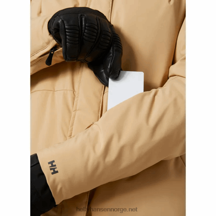 nora lang puffy skijakke for kvinner Helly-Hansen F6TJ02649 jade
 svart