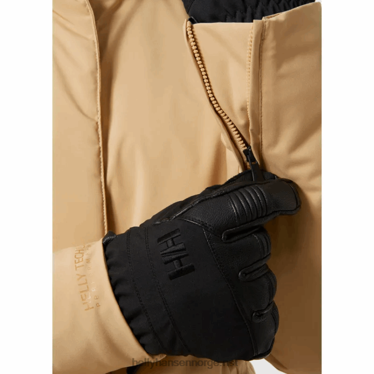 nora lang puffy skijakke for kvinner Helly-Hansen F6TJ02649 jade
 svart