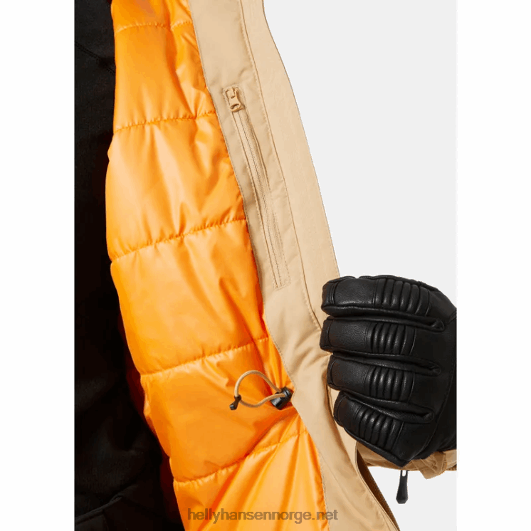 nora lang puffy skijakke for kvinner Helly-Hansen F6TJ02649 jade
 svart