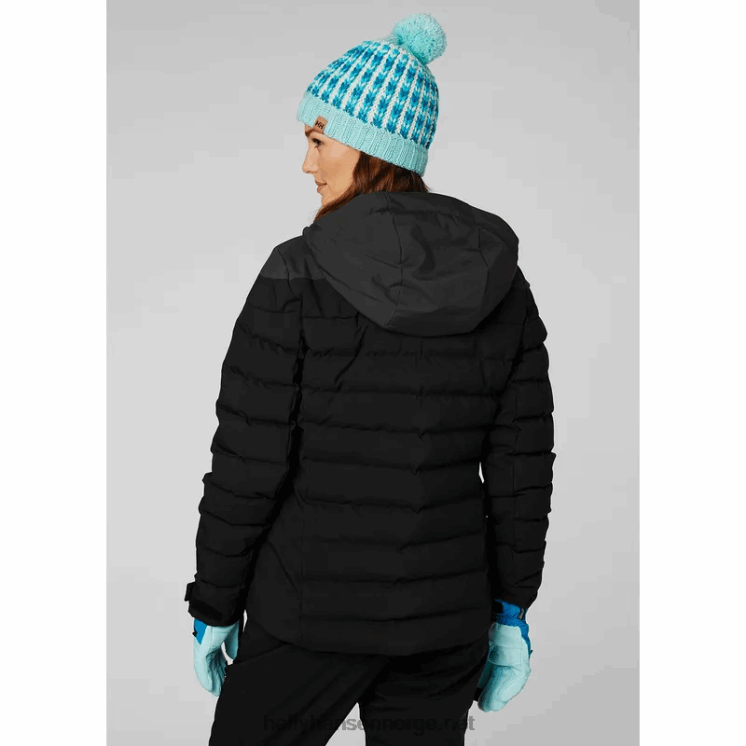 puffy keiserlige skijakke for kvinner Helly-Hansen F6TJ02667 mørkeste spr
 hvit