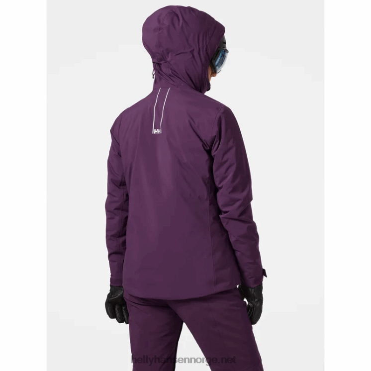 puffy keiserlige skijakke for kvinner Helly-Hansen F6TJ02668 mørkeste spr
 hvit
 svart