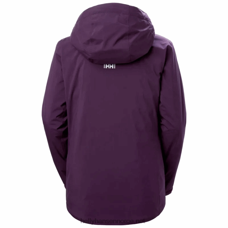 puffy keiserlige skijakke for kvinner Helly-Hansen F6TJ02668 mørkeste spr
 hvit
 svart