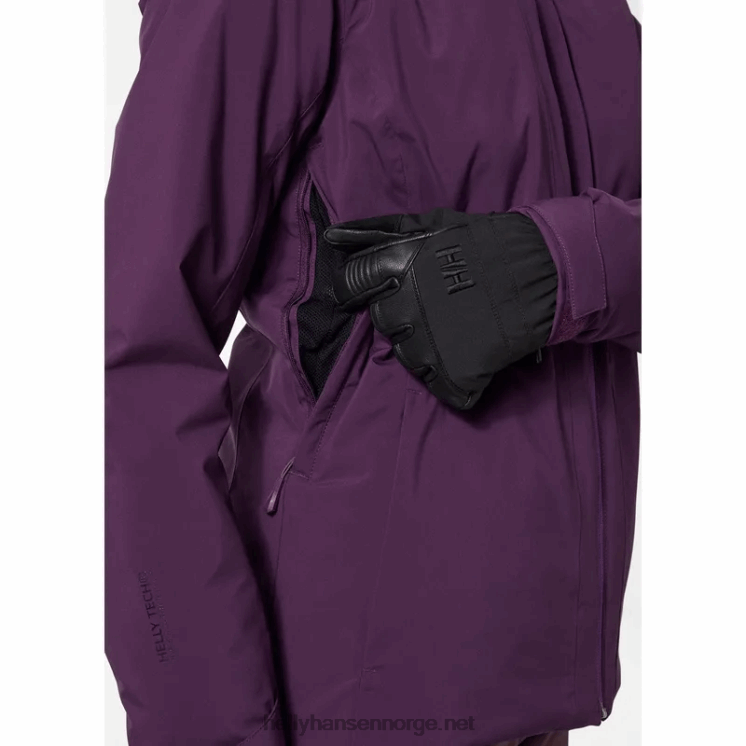 puffy keiserlige skijakke for kvinner Helly-Hansen F6TJ02668 mørkeste spr
 hvit
 svart