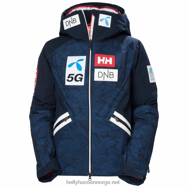 vanntett mayen parka for kvinner Helly-Hansen F6TJ01633 marinen