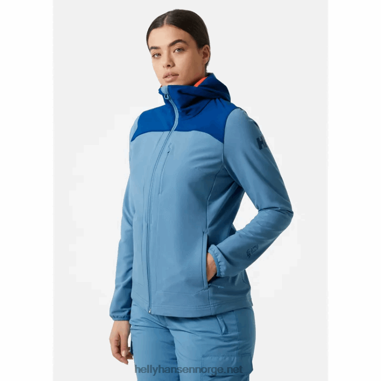 dame varde fleece med halv glidelås 2.0 Helly-Hansen F6TJ01687 marinen