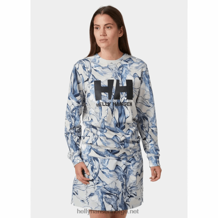 dame hh logo crew sweatshirt esra Helly-Hansen F6TJ01900 jade esra