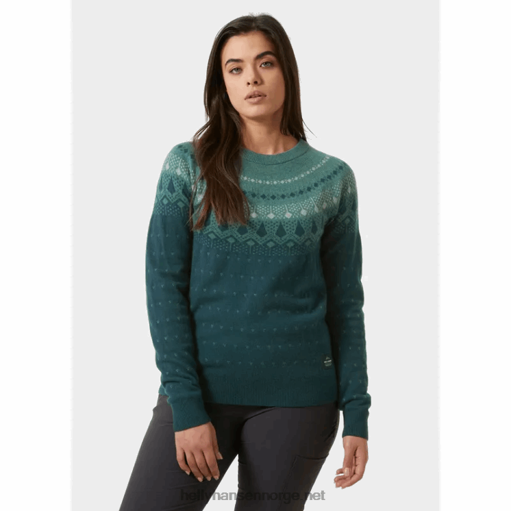 kvinners st. moritz strikket ullgenser Helly-Hansen F6TJ01921 marinen
