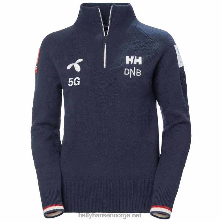 strikket genser for damekant Helly-Hansen F6TJ01919 grå melang