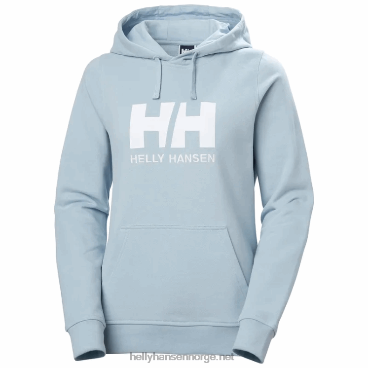 hettegenser med hh-logo for kvinner Helly-Hansen F6TJ01892 lyseblå