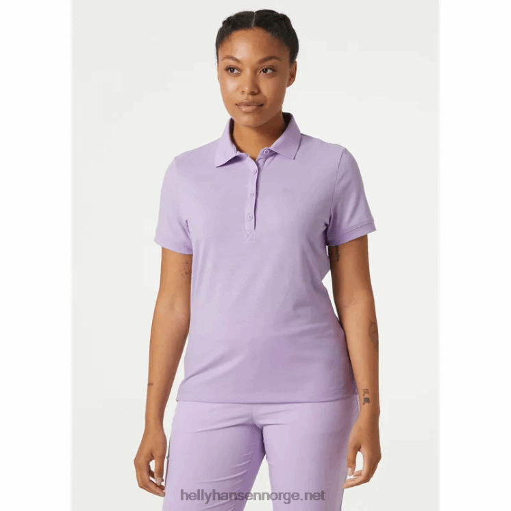 dame sirene hurtigtørkende polo Helly-Hansen F6TJ02016 terrakotta