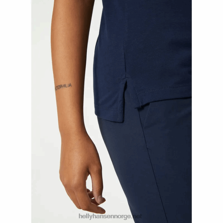 dame sirene hurtigtørkende polo Helly-Hansen F6TJ02018 hvit