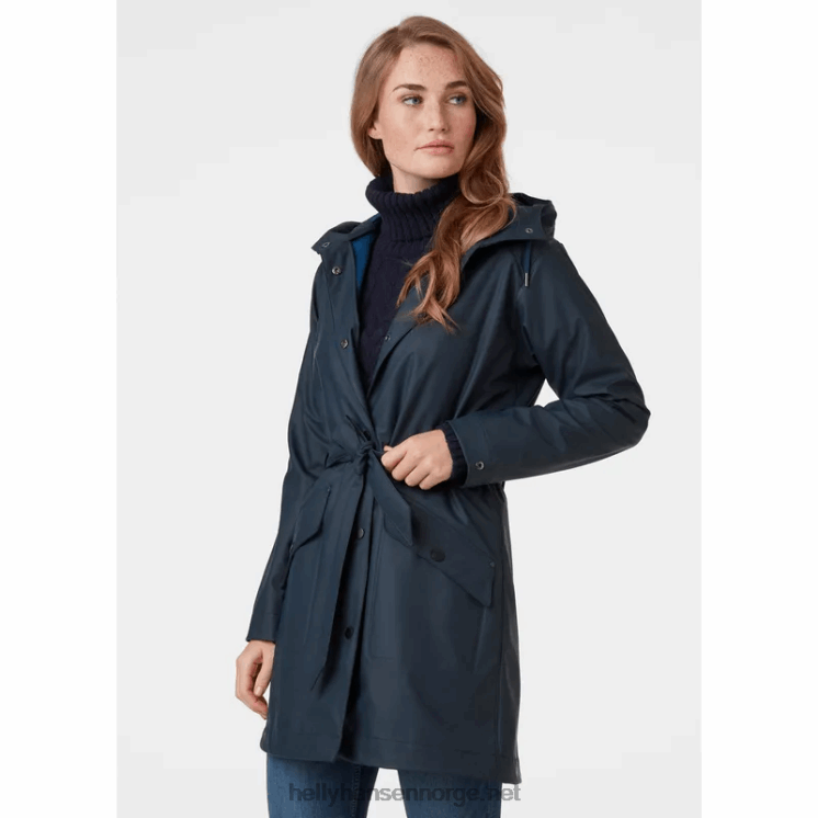 kirkwall ii regnfrakk for kvinner Helly-Hansen F6TJ01528 vesentlig y