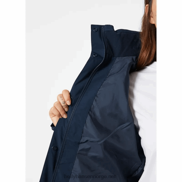 kvinners sanna regnfrakk Helly-Hansen F6TJ02232 svart