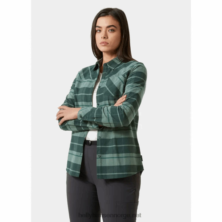 klassisk rutete langermet skjorte for kvinner Helly-Hansen F6TJ02036 honningkake