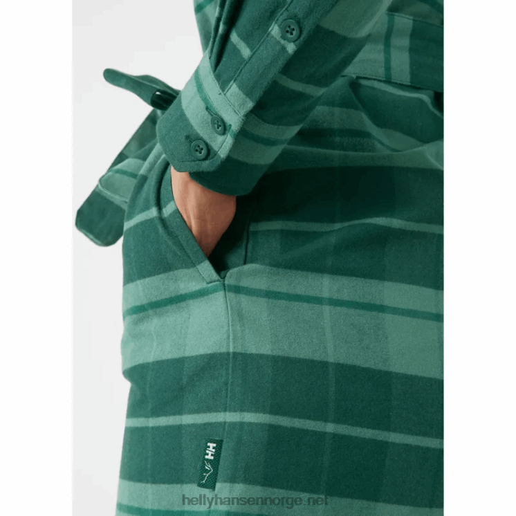 økologisk flanellskjortekjole for kvinner Helly-Hansen F6TJ02032 hav