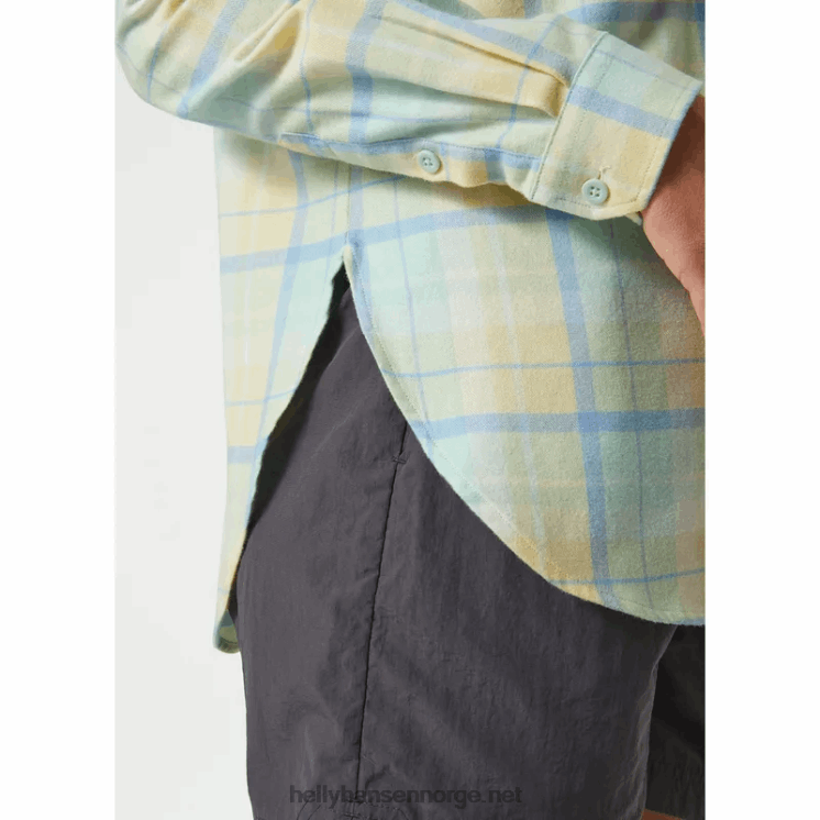 kvinner lokka økologisk flanell langermet skjorte Helly-Hansen F6TJ02025 mjød mønster