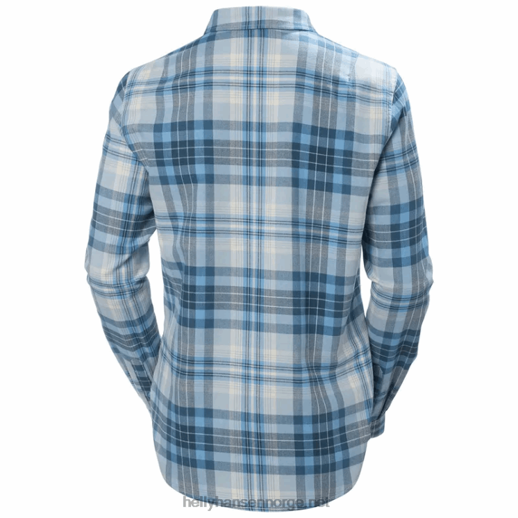 kvinner lokka økologisk flanell langermet skjorte Helly-Hansen F6TJ02026 mynte pledd