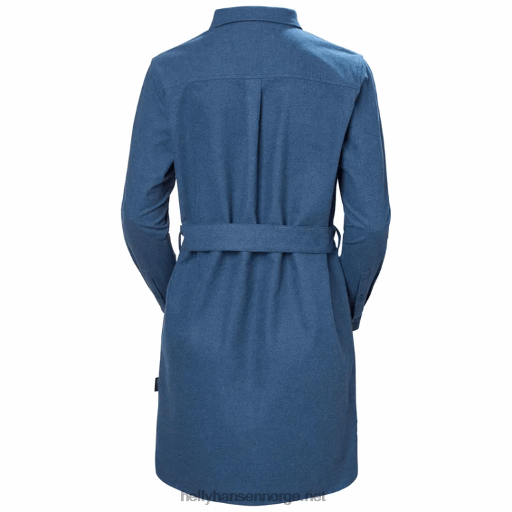 kvinner lokka økologisk flanell langermet skjorte Helly-Hansen F6TJ02031 marine pledd