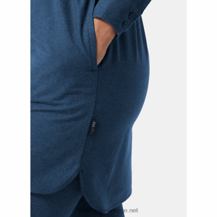 kvinner lokka økologisk flanell langermet skjorte Helly-Hansen F6TJ02031 marine pledd