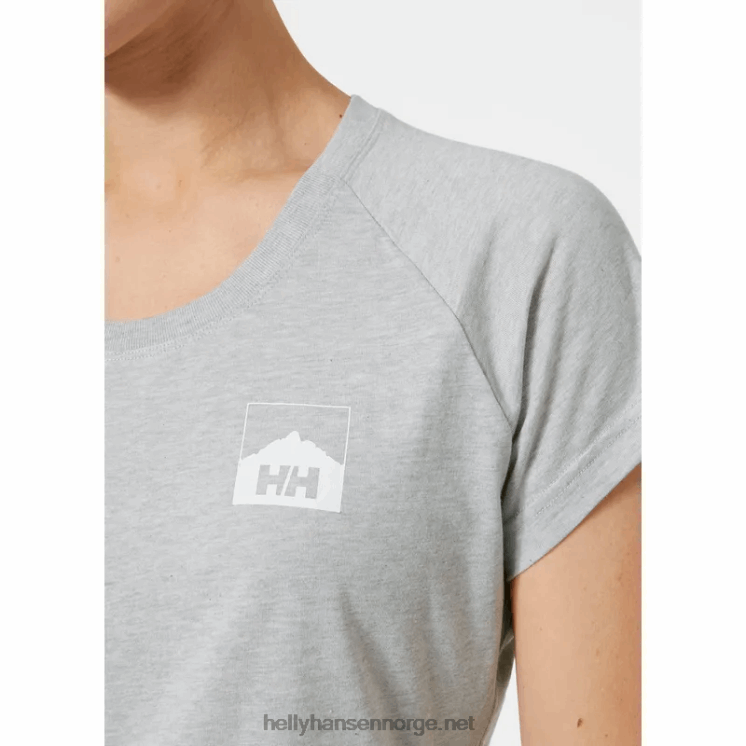damer nord grafisk drop t-skjorte Helly-Hansen F6TJ01993 skagen blå