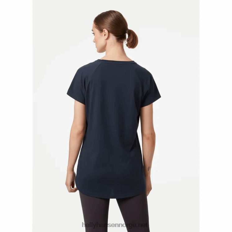 damer nord grafisk drop t-skjorte Helly-Hansen F6TJ01996 lav grønn