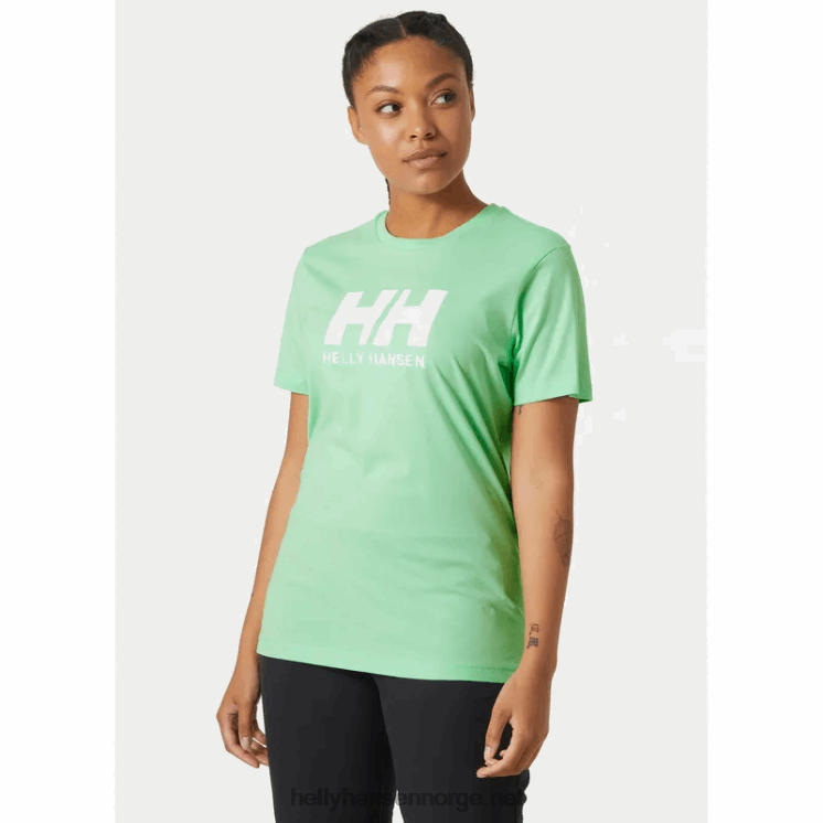 hh logo t-skjorte for kvinner Helly-Hansen F6TJ01944 terrakotta