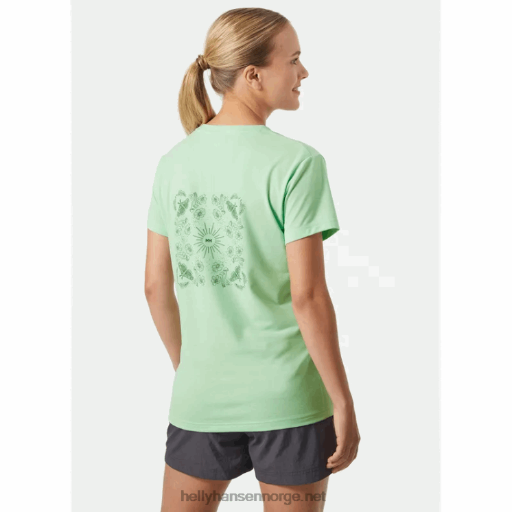 skog resirkulert grafisk t-skjorte for kvinner Helly-Hansen F6TJ01958 terrakotta