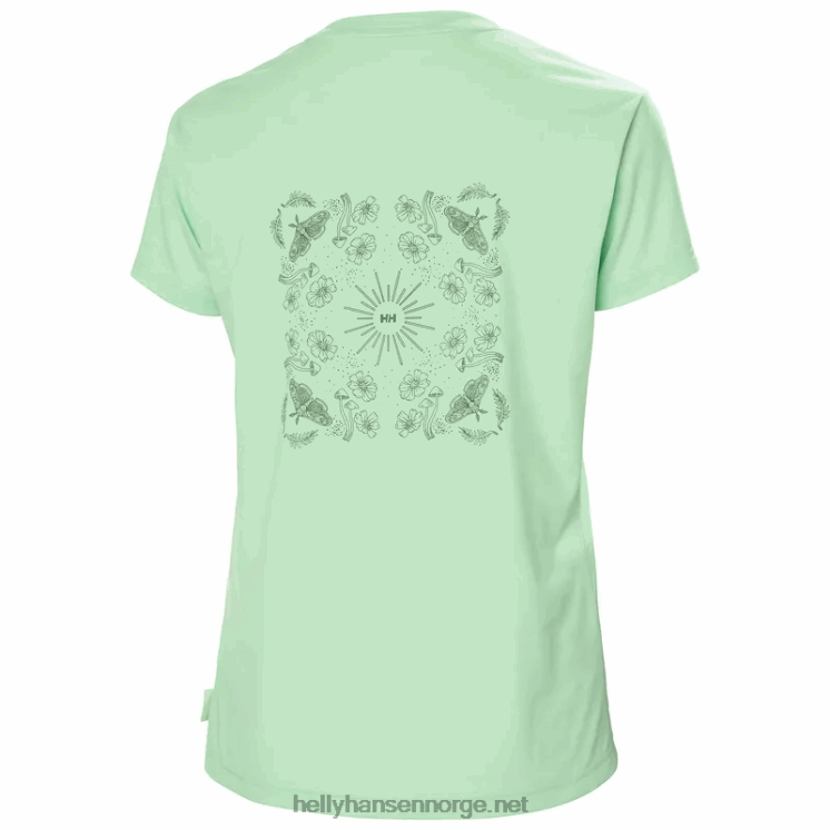 skog resirkulert grafisk t-skjorte for kvinner Helly-Hansen F6TJ01958 terrakotta