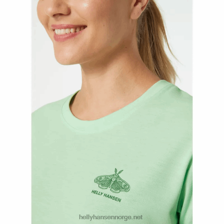 skog resirkulert grafisk t-skjorte for kvinner Helly-Hansen F6TJ01958 terrakotta