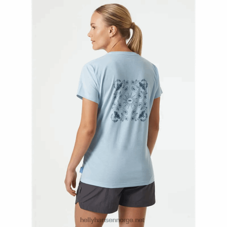 skog resirkulert grafisk t-skjorte for kvinner Helly-Hansen F6TJ01961 snø
