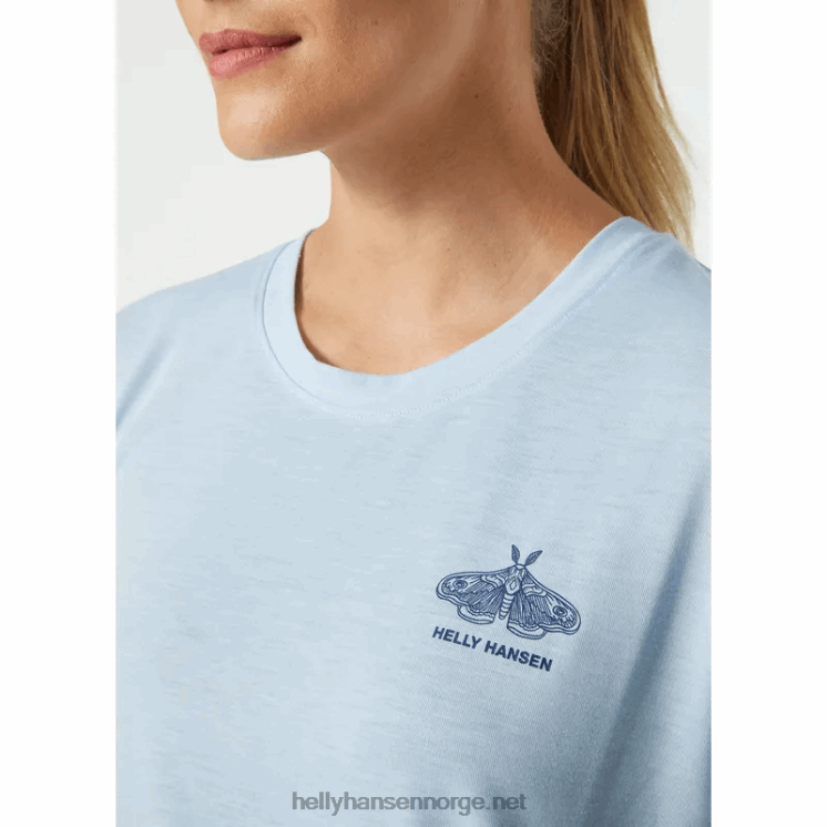 skog resirkulert grafisk t-skjorte for kvinner Helly-Hansen F6TJ01961 snø