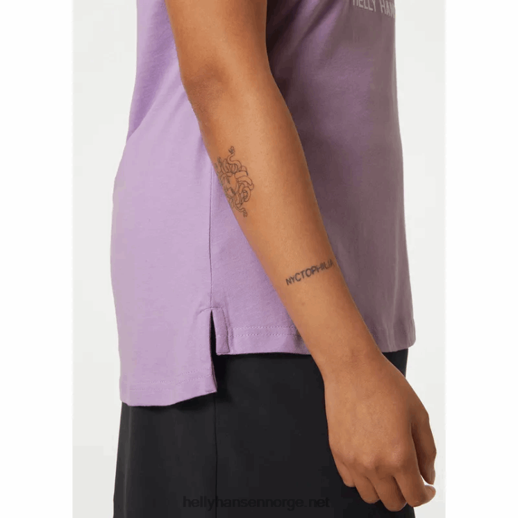 skog resirkulert grafisk t-skjorte for kvinner Helly-Hansen F6TJ01962 tinde bl