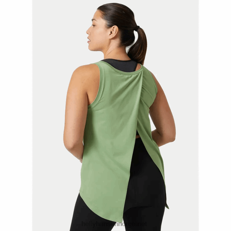 tech tanktop med delt rygg for kvinner Helly-Hansen F6TJ01999 endive