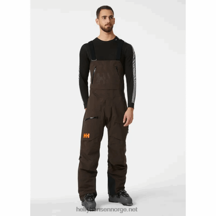 herre sogn skiskjell smekkebukser Helly-Hansen F6TJ0601 svart