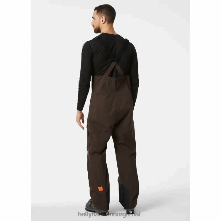 herre sogn skiskjell smekkebukser Helly-Hansen F6TJ0601 svart
