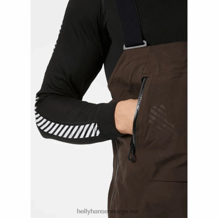 herre sogn skiskjell smekkebukser Helly-Hansen F6TJ0601 svart