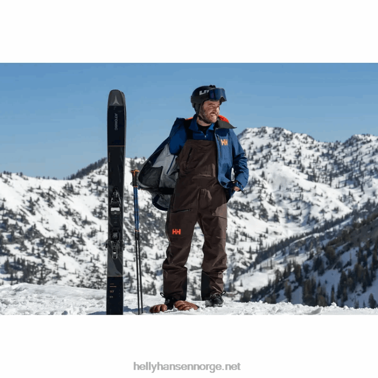 herre sogn skiskjell smekkebukser Helly-Hansen F6TJ0601 svart