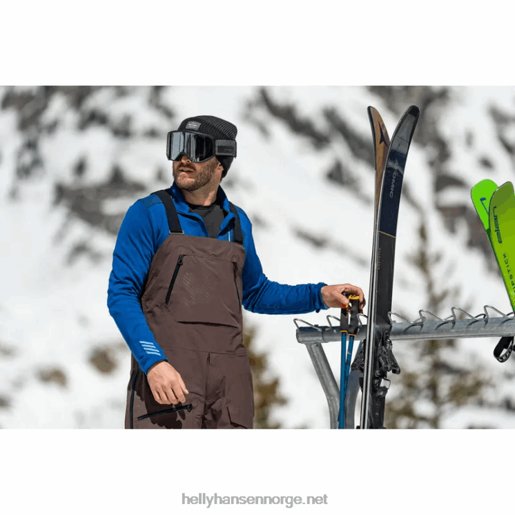 herre sogn skiskjell smekkebukser Helly-Hansen F6TJ0601 svart