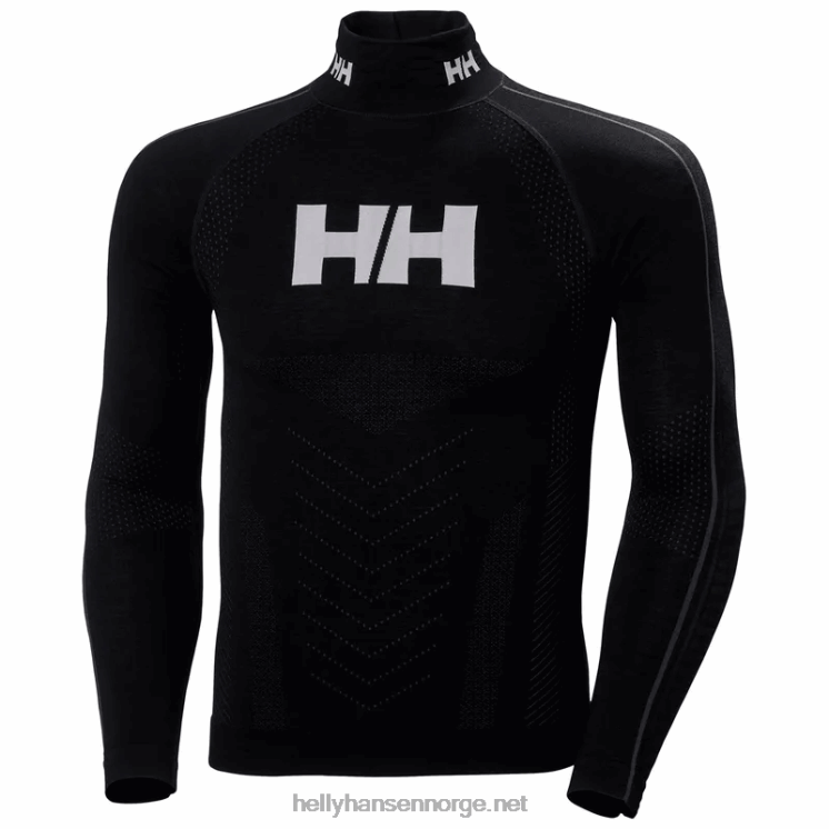 herre h1 pro lifa sømløst halvglidelås-underlag Helly-Hansen F6TJ01059 svart