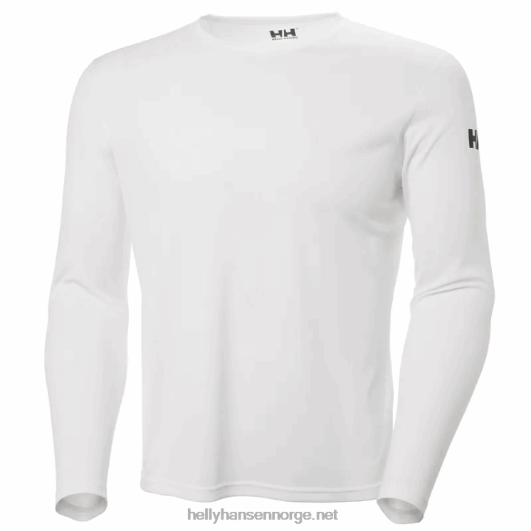 hh teknisk langermet mannskapsskjorte for menn Helly-Hansen F6TJ01028 lysegrå