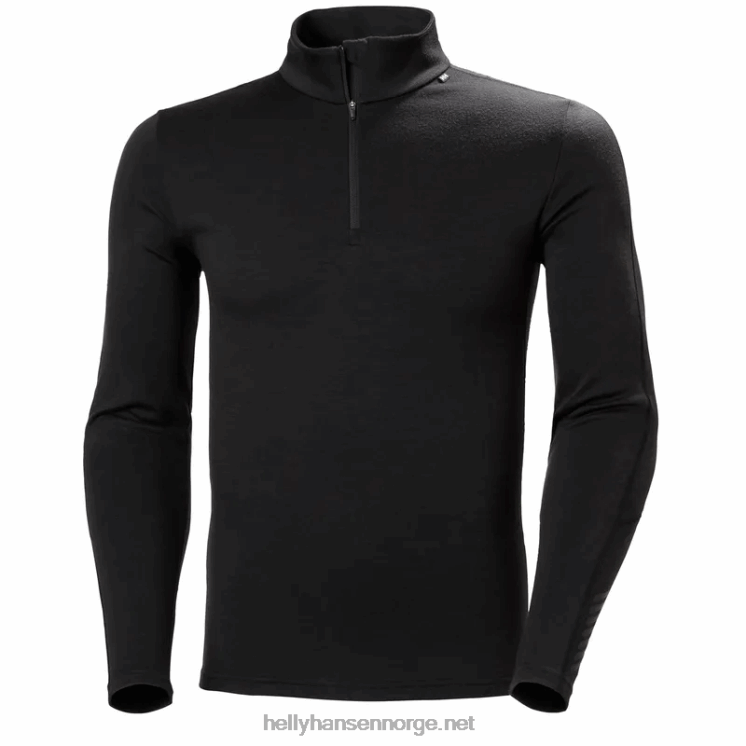 lifa merino lettvekts halvglidelås 2-i-1 baselag for menn Helly-Hansen F6TJ01092 dyp fjord