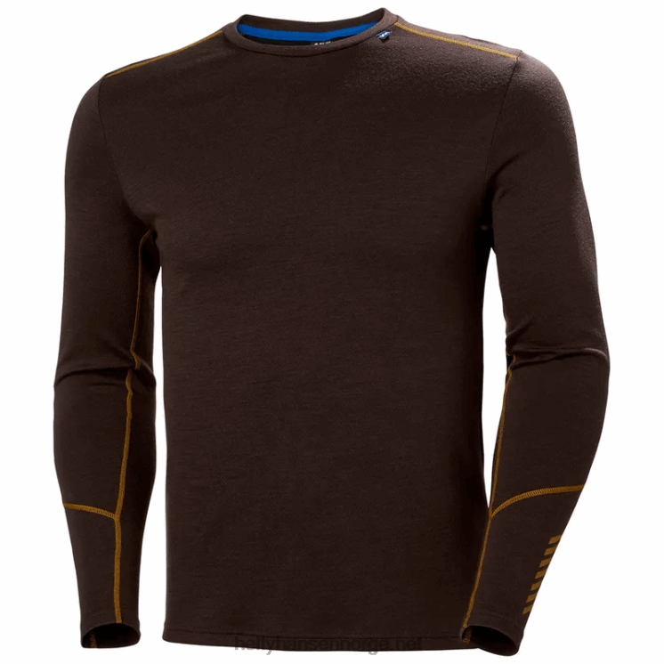 menns lifa merino midweight crew baselag Helly-Hansen F6TJ01071 malakitt