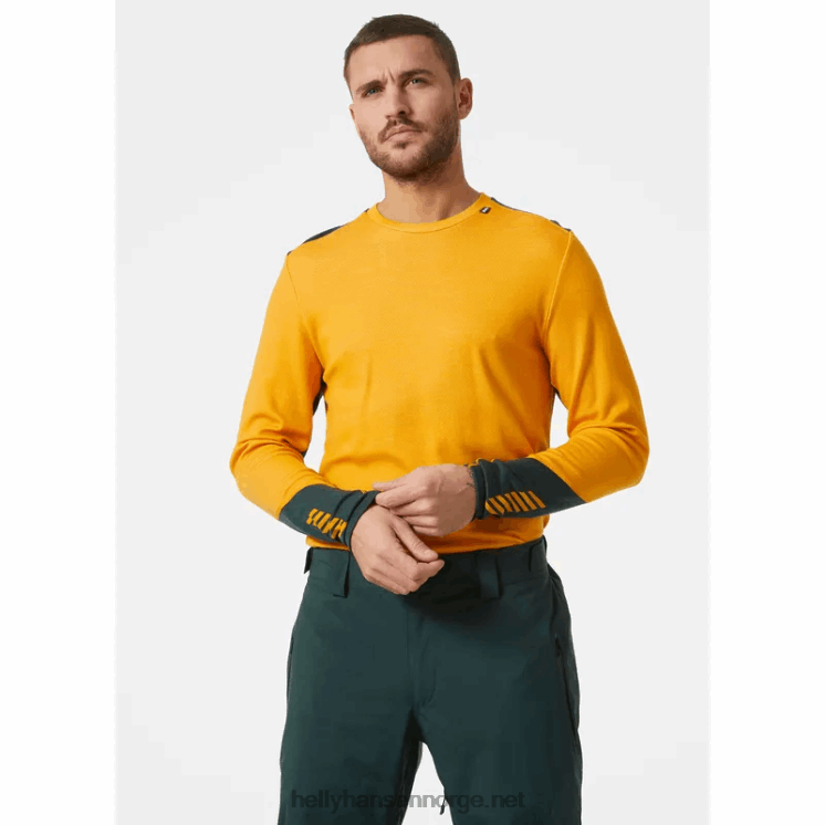 menns lifa merino midweight crew baselag Helly-Hansen F6TJ01072 trippel espr