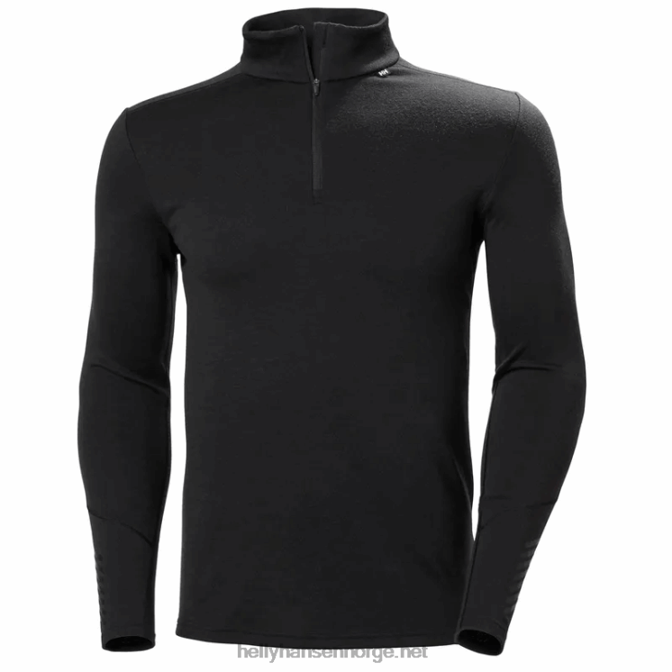 menns lifa merino midweight halv glidelås baselag Helly-Hansen F6TJ01085 dyp fjord