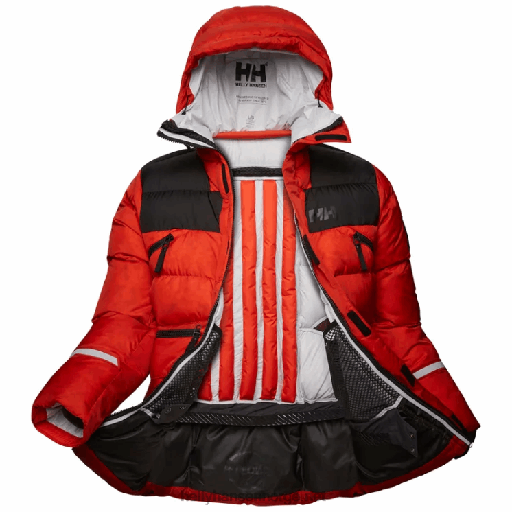 arctic patrol h2flow parka for menn Helly-Hansen F6TJ0382 patrulje oran